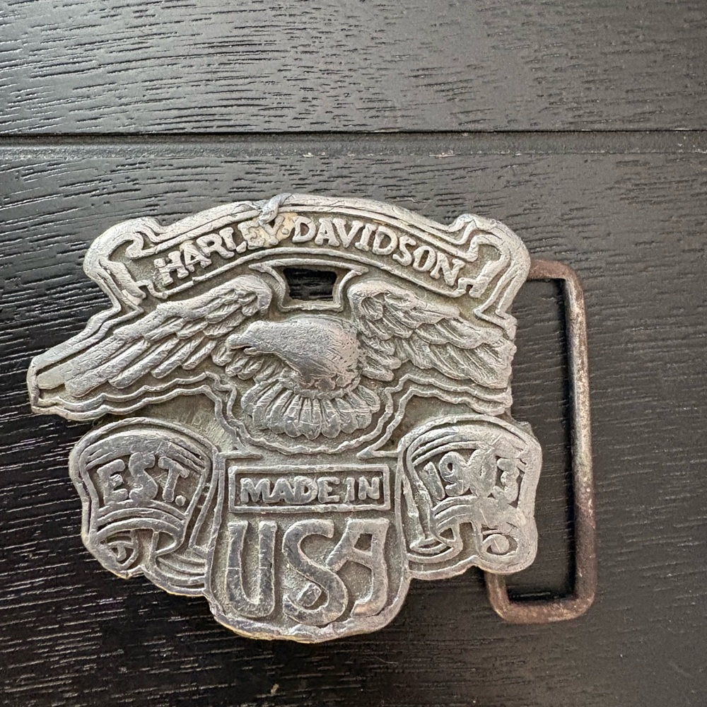 Harley-Davidson Silver USA Eagle Buckle